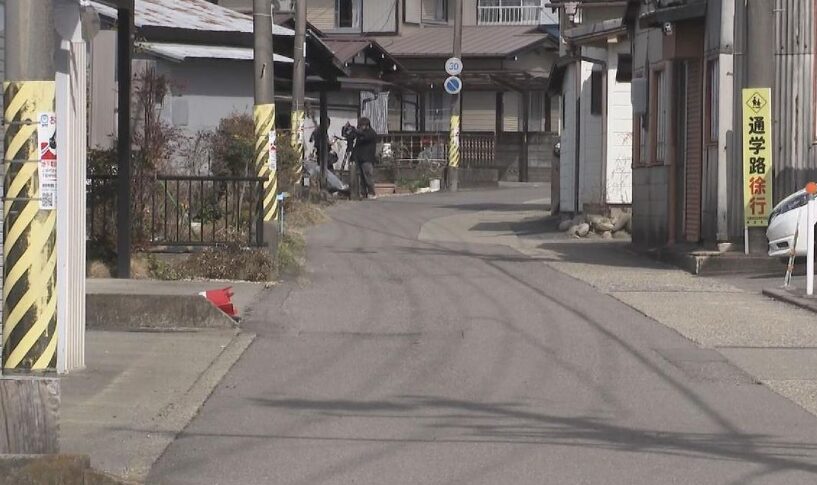 ひき逃げ死亡事故現場