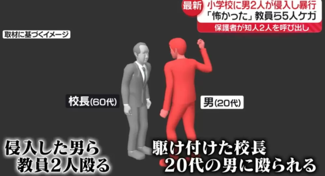 東京立川市の小学校侵入事件