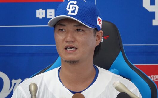 佐藤龍世選手の会見