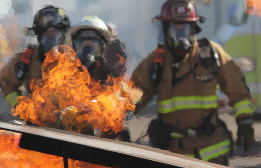 火事現場