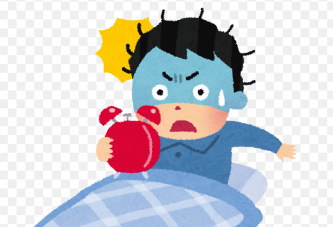寝坊した画像