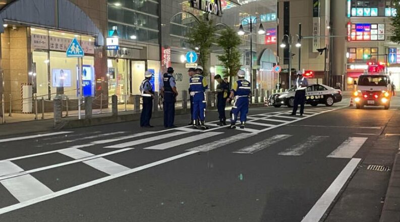 ひきにげ事故があった現場