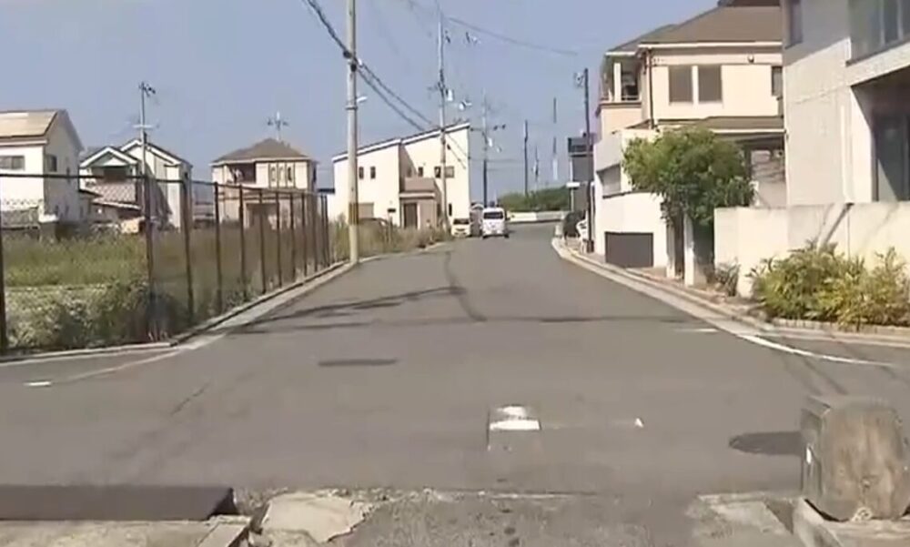 ひき逃げ事故があった場所の近く