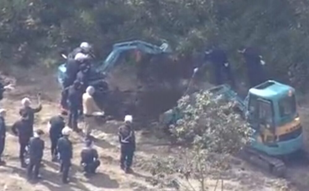西村隆行さんの遺体が遺棄されていた場所