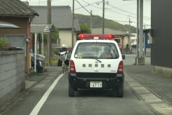 巡回をしている福岡県警