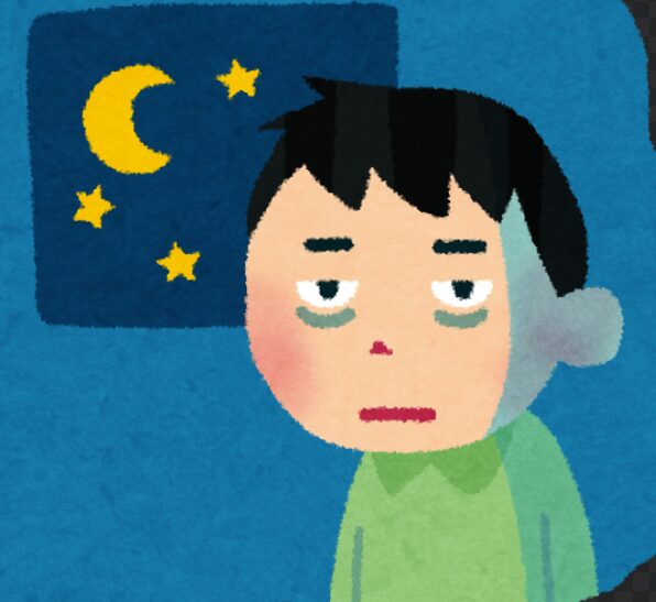 睡眠不足の男性