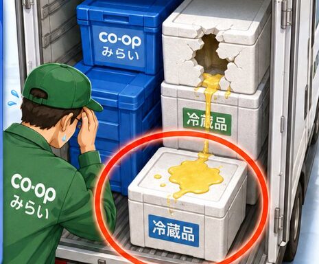 コープみらいの配達員が車内で排尿